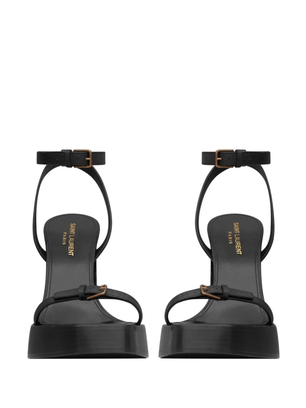 Yves Saint Laurent YSL Platz Platform Heel Sandals 105mm